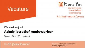 Vacature Administratief medewerker (24-38 uur)